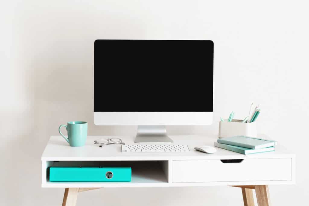 wfh office aesthetics
